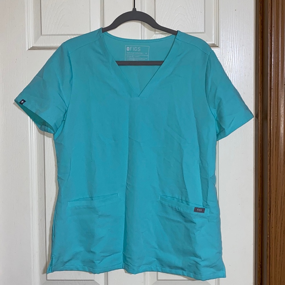 Aqua Figs Casma Scrub Top